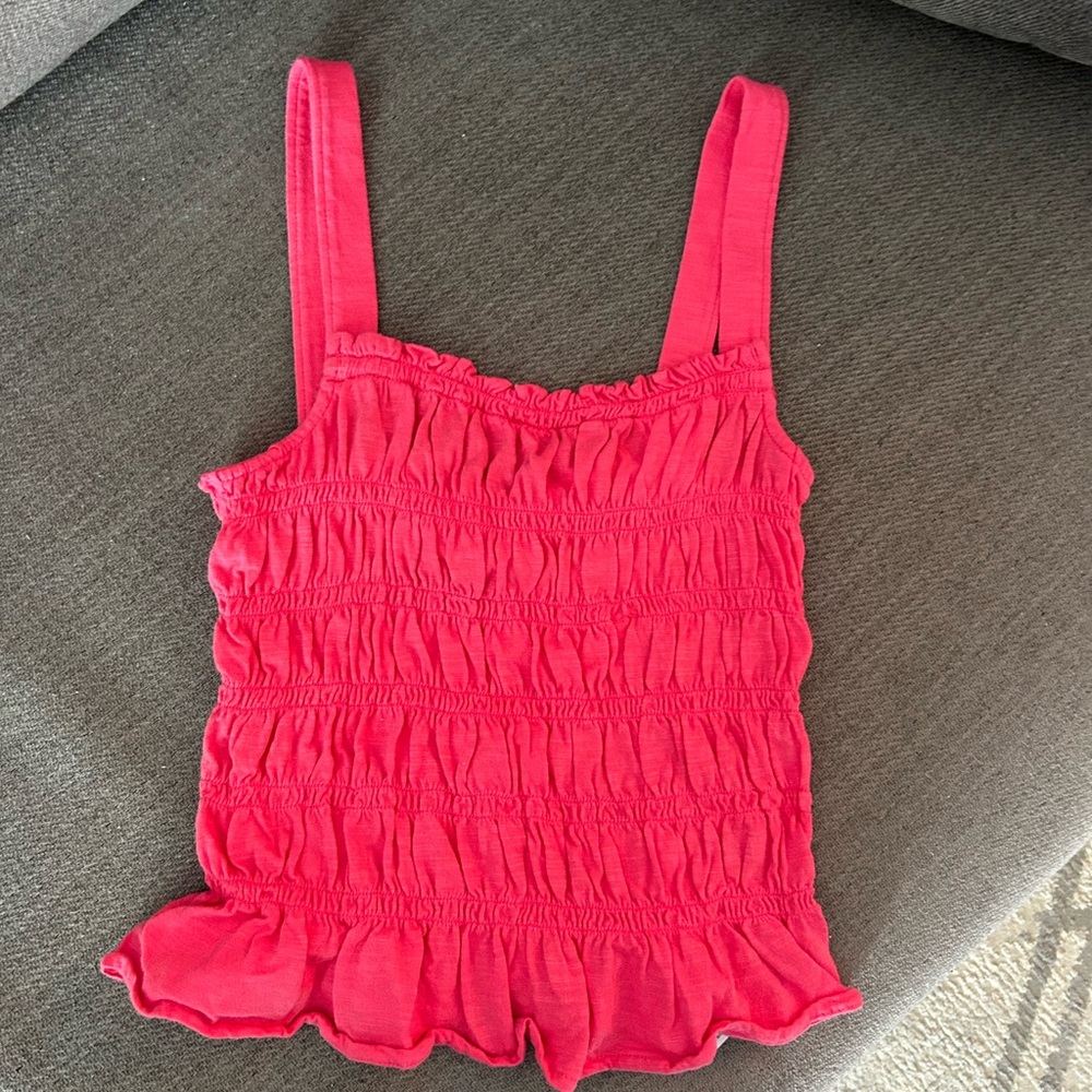 Universal Thread Coral Ruffled Tank Top